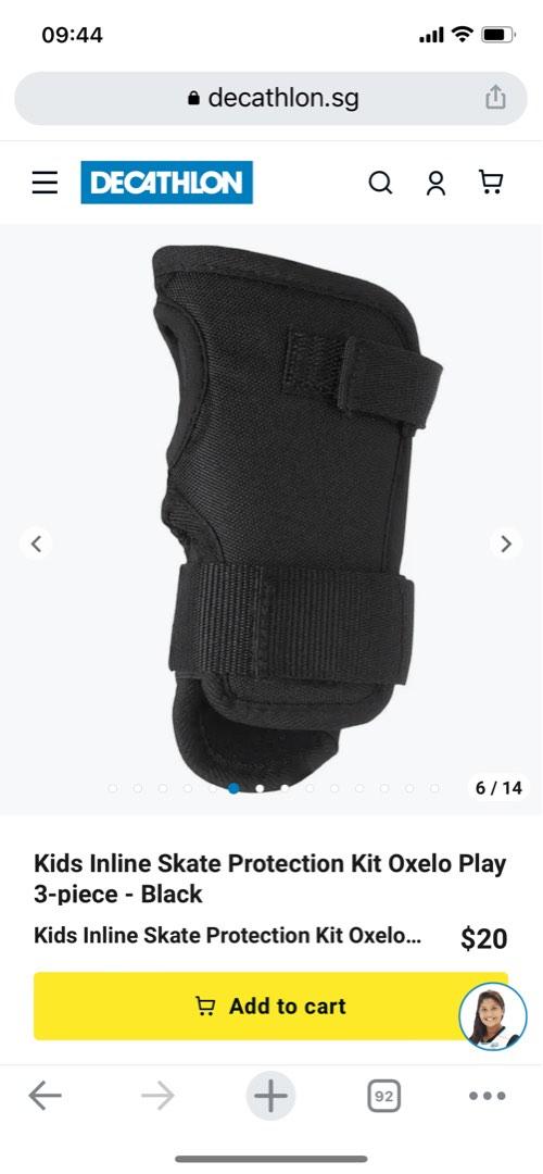 Decathlon kids skate knee guard set, Sports Equipment, Other Sports