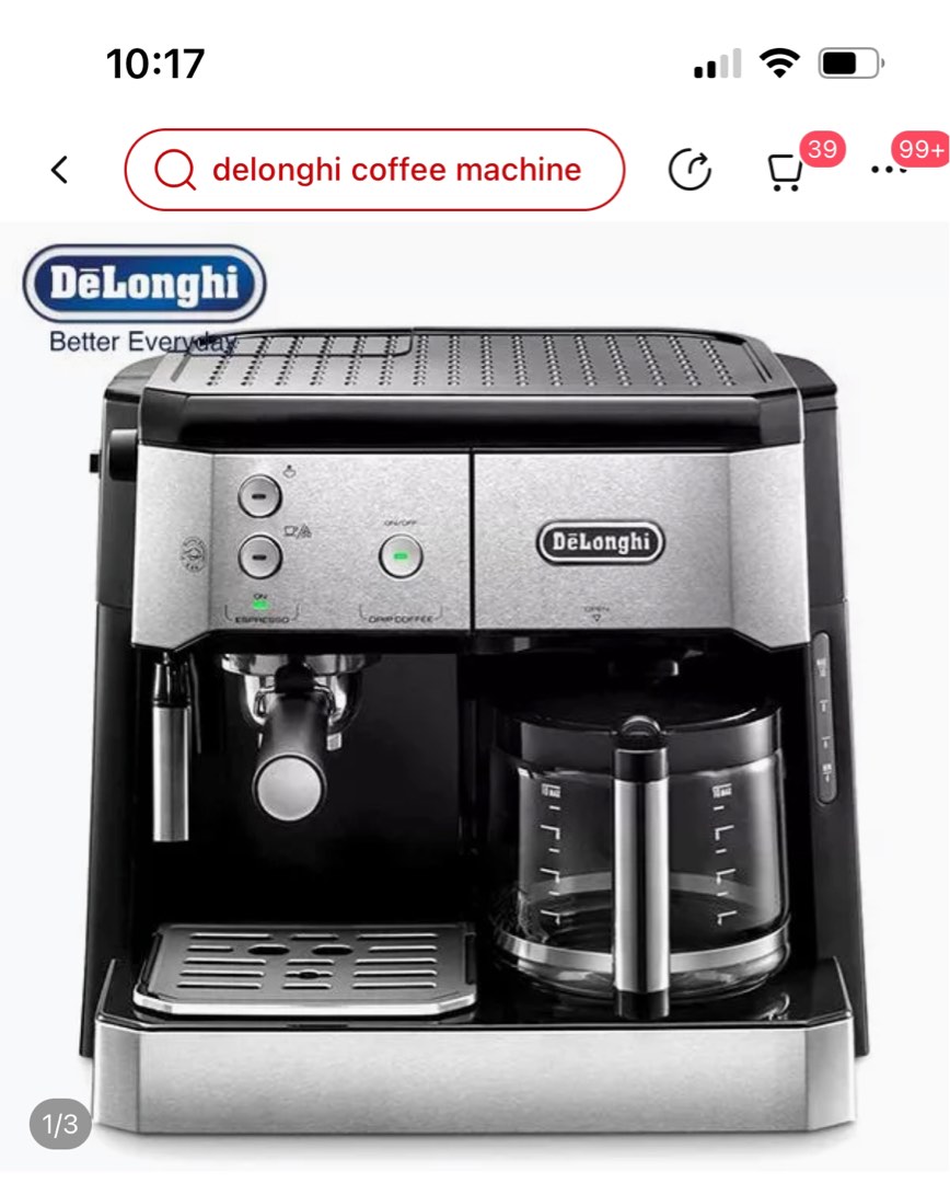 Delonghi CoMbi TV Home Appliances Kitchen Appliances Coffee