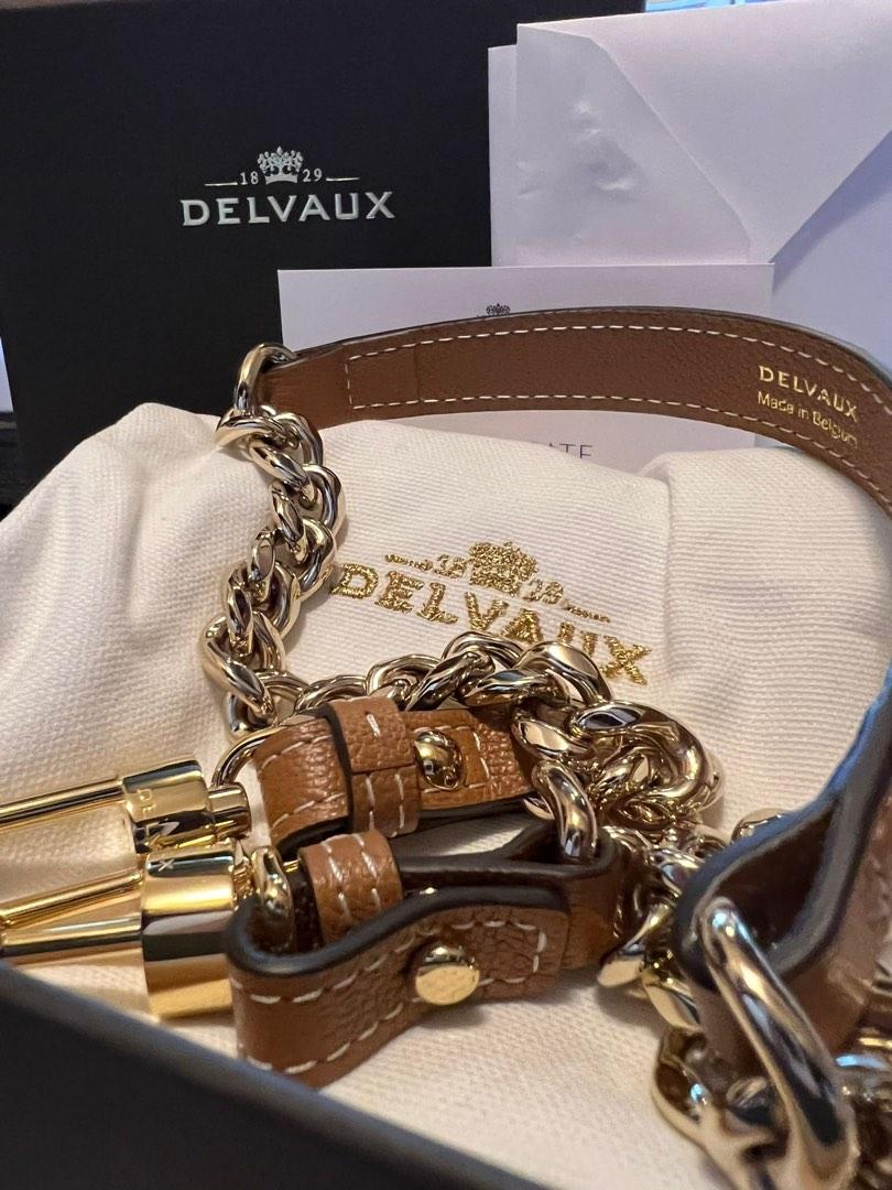 Delvaux Short Chain Strap 短肩帶in Rodeo Calf, 名牌, 手袋及銀包