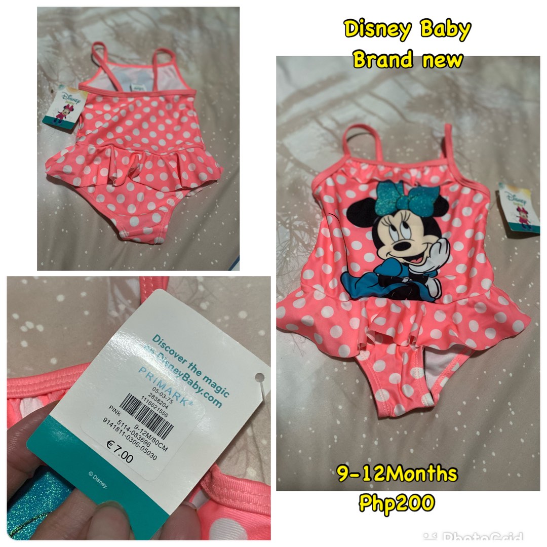 Disney Baby Minnie Mouse Bathing Suit 9 to 12M, Babies & Kids, Babies