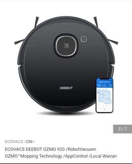 Ecovacs Deebot Ozmo 920 Robot Vacuum Mopping Technology,App Control