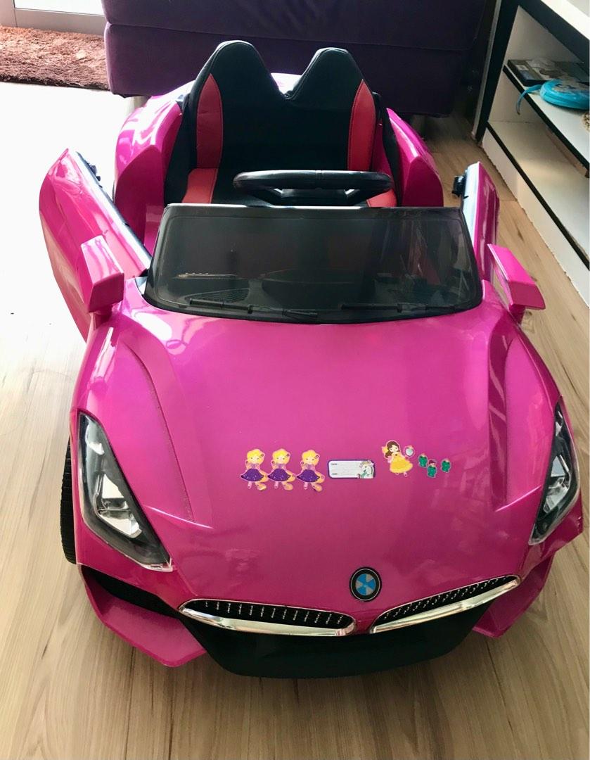 Pink bmw electric car store