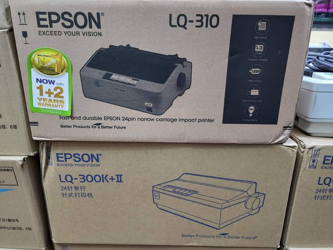 EPSON LQ310 LQ300+ii DOT MATRIX PRINTER A4 24Pin USB Dot Matrix