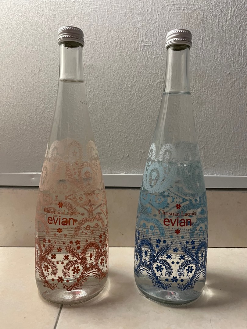 Evian Limited Edition Glass Bottle, Hobbies & Toys, Collectibles