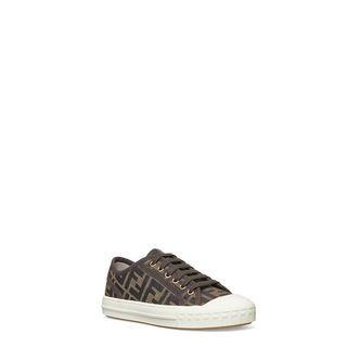 Fendi Domino FF Motif Jacquard Low-Top Sneakers