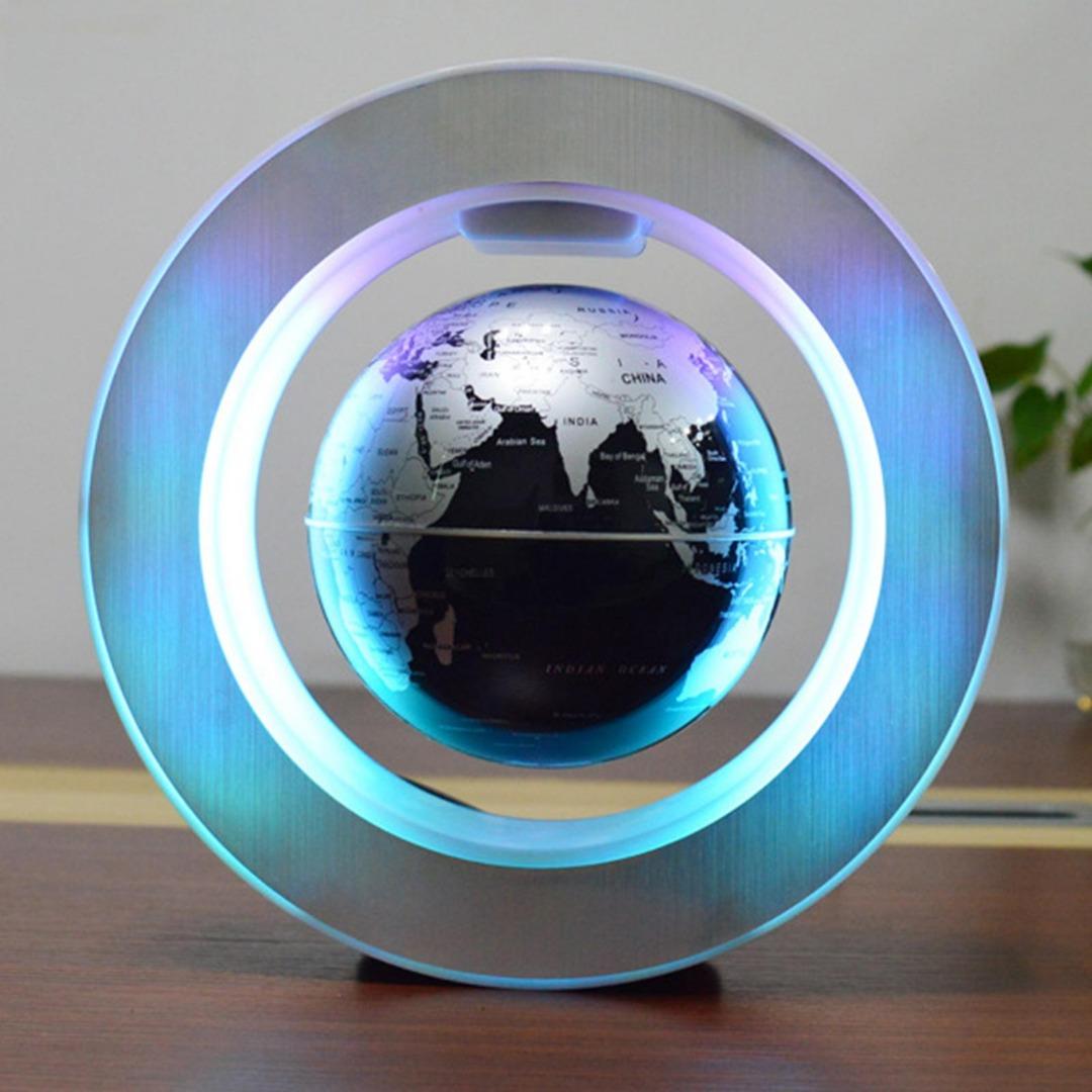 Floating Globe 6 Inch Magnetic Levitation Rotating World Map with