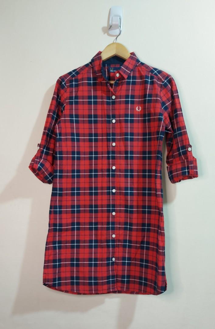 Fred Perry Shirt Dress, Women's Fashion, Dresses & Sets, Dresses on  Carousell