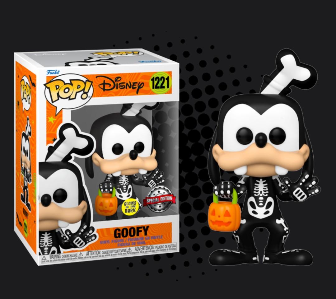 Funko Pop Disney Goofy as Skeleton Halloween Glow in the Dark 1221