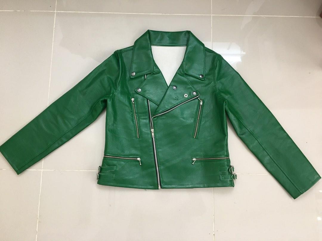 Green sales vinyl jacket