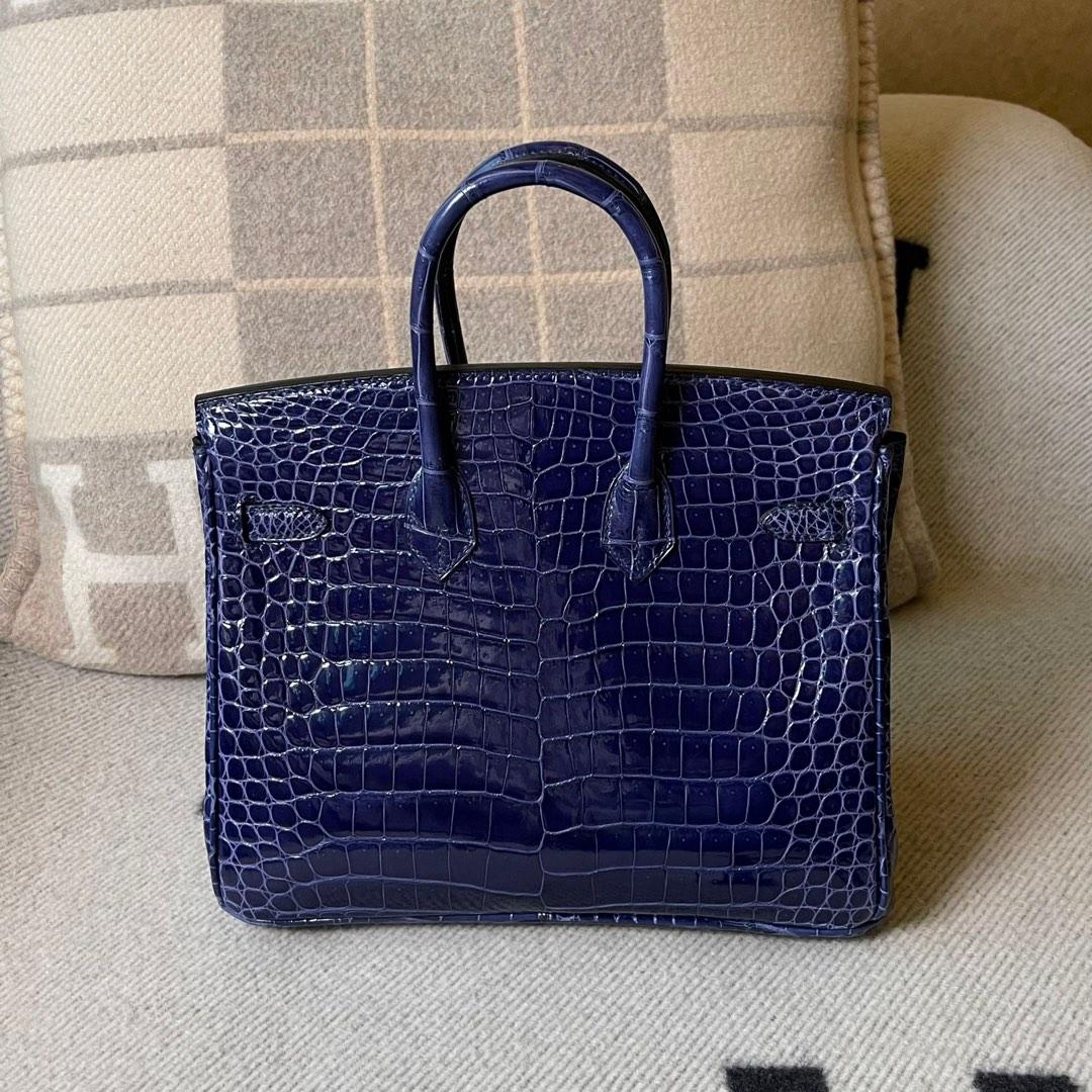 Hermes Blue encre stamp y new full set, Women's Fashion, Bags & Wallets