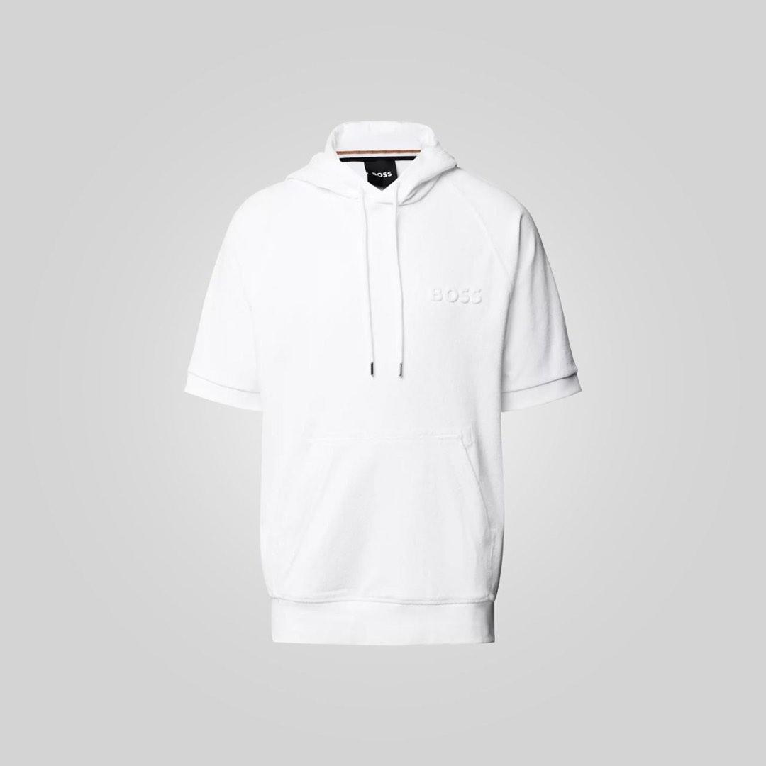 Boss towelling hoodie top