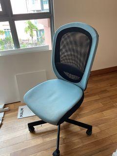 IKEA FLINTAN Office Chair | Compact | children room | Ergonomic Study Chair | Gaming room | light pastel blue | cooling | comfortable |