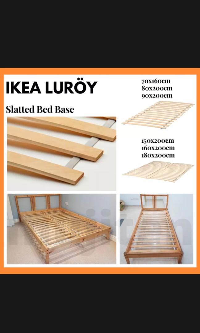 Ikea Luroy Bed Base, Furniture & Home Living, Furniture, Bed Frames