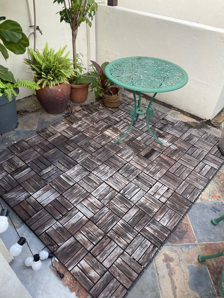 ikea RUNNEN floor decking, Furniture & Home Living, Outdoor Furniture