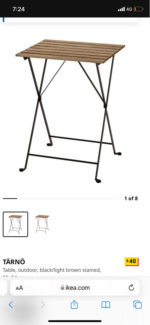 Ikea Tarno Outdoor Table, Furniture & Home Living, Outdoor Furniture on