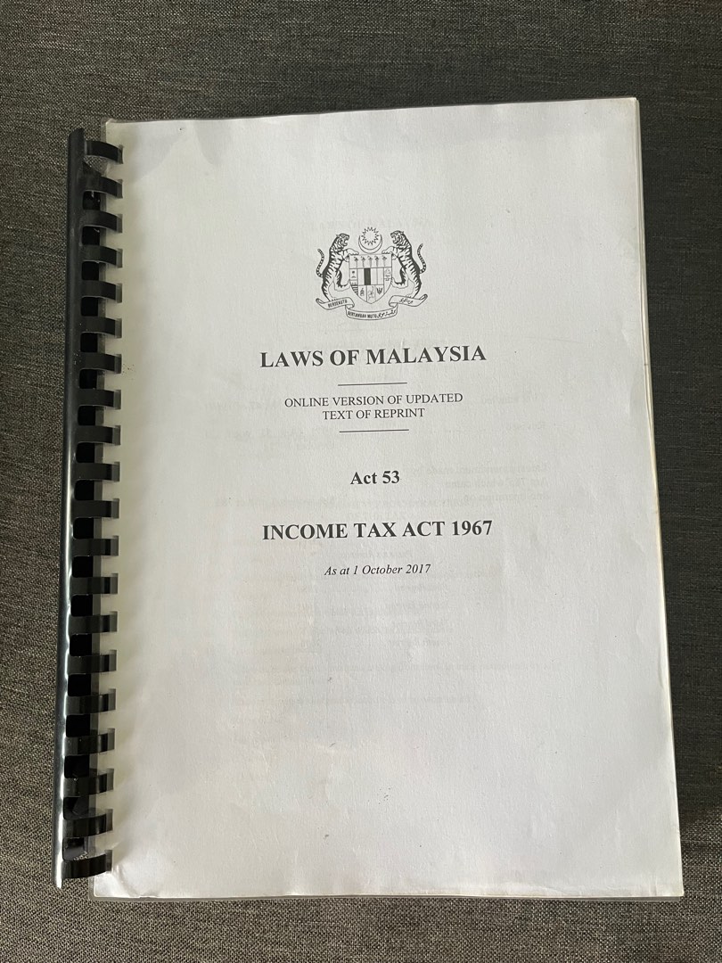 Tax Act 1967, Hobbies & Toys, Books & Magazines, Textbooks on