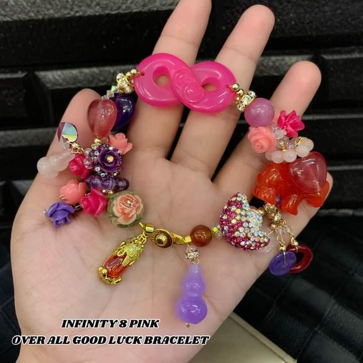 Infinity overall lucky charm bracelet