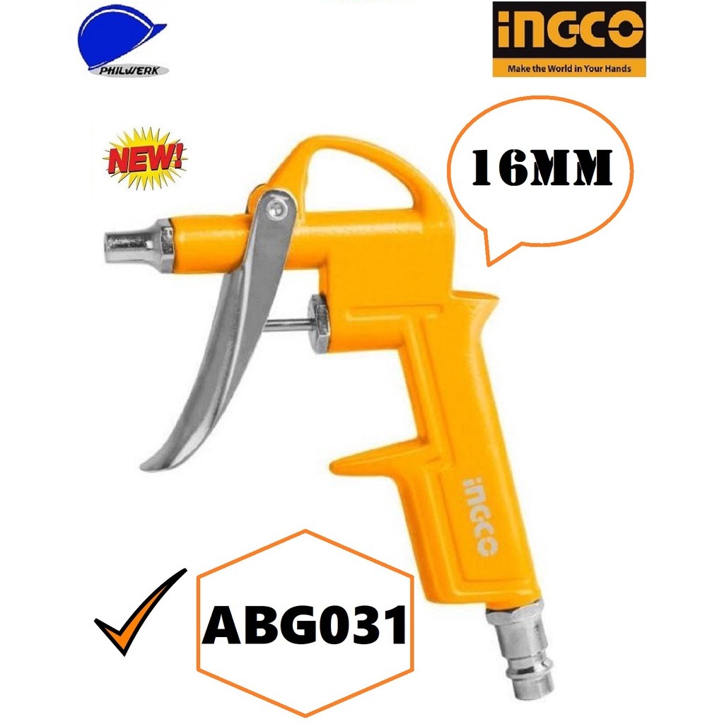INGCO Air Blow Gun 16mm (ABG031), Commercial & Industrial, Construction