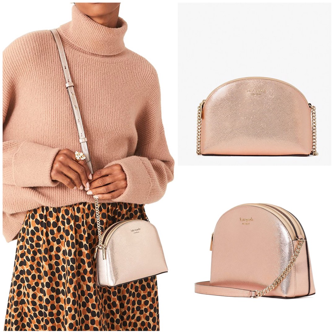 Kate spade top bag rose gold