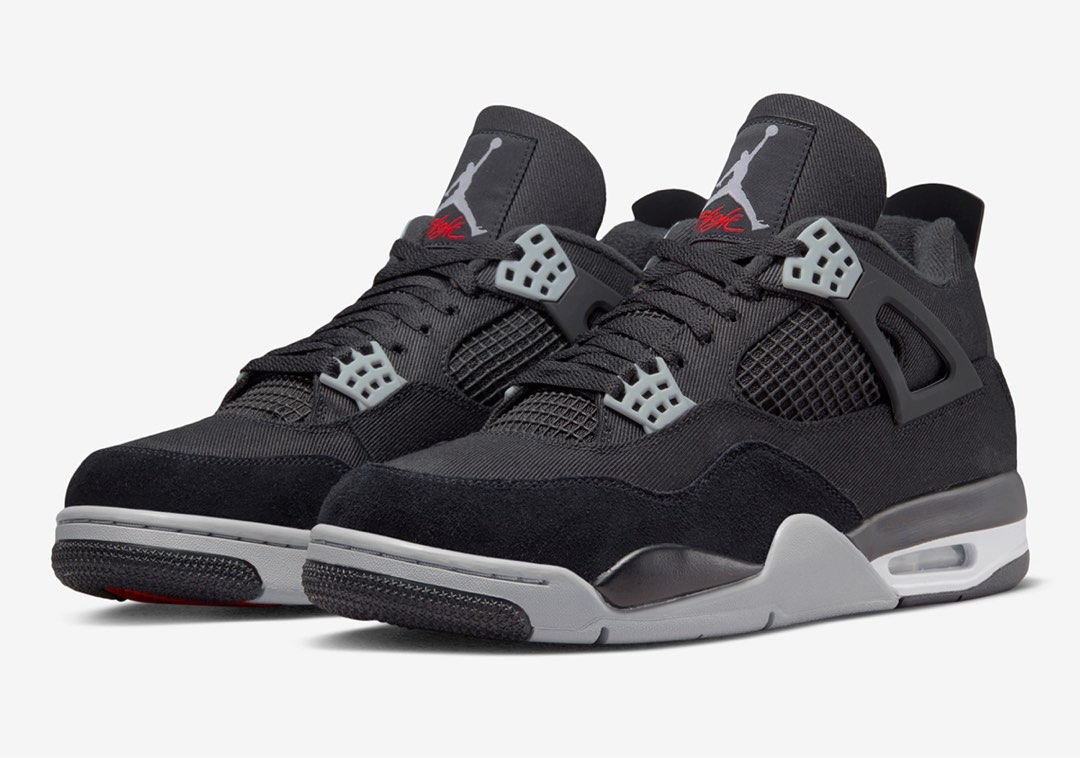 Air jordan 4 black and grey clearance