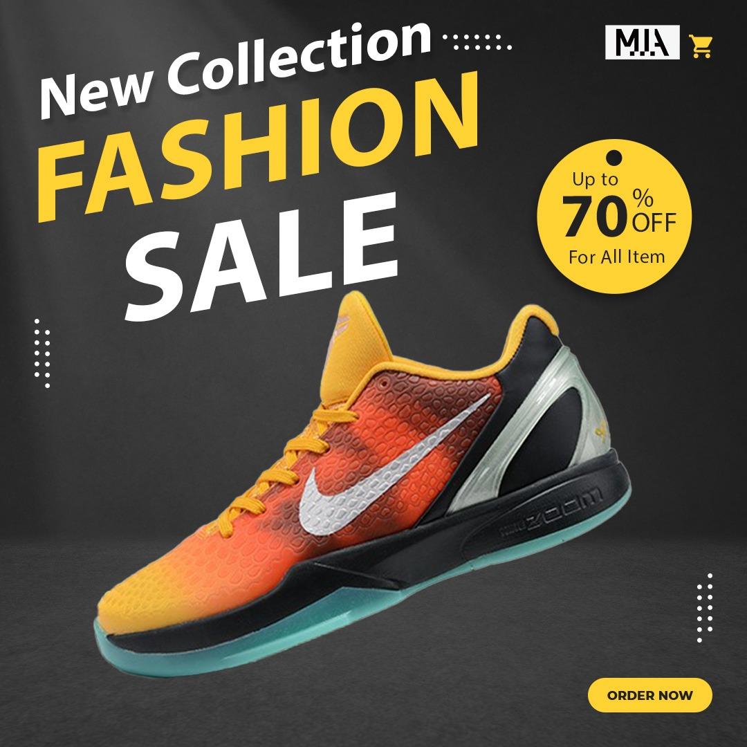 Nike kobe hot sale 6 mens orange