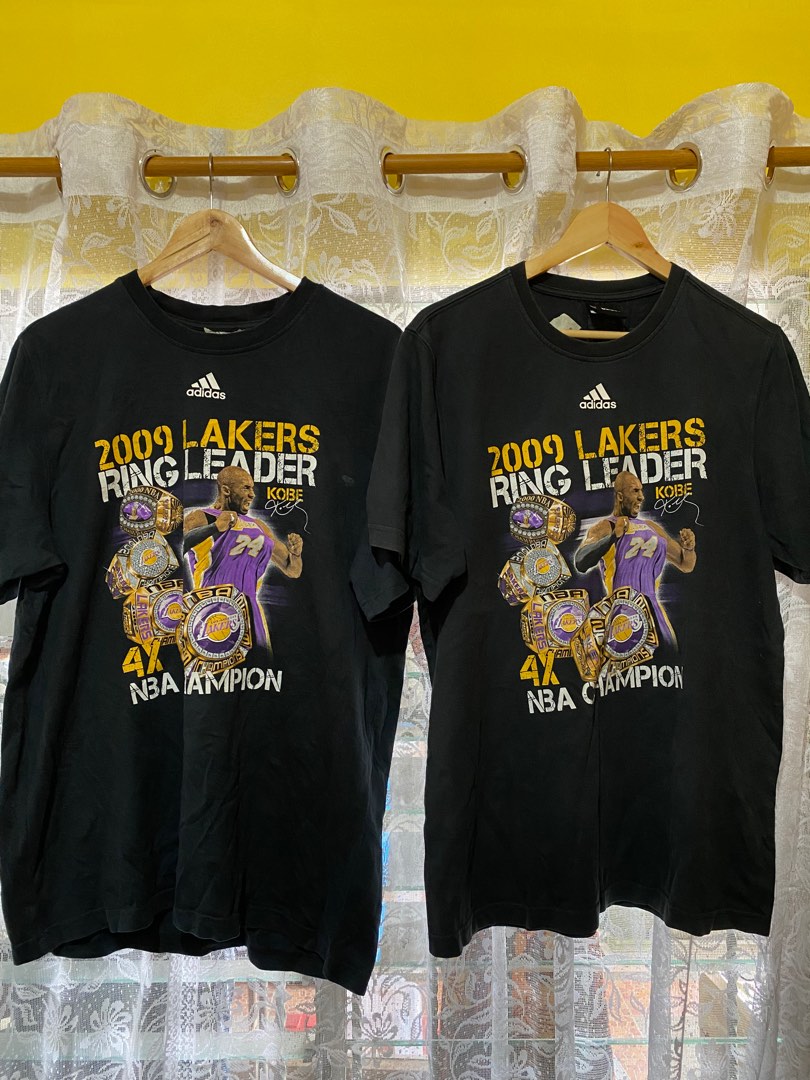 Adidas 2009 Lakers Ring Leader Kobe Bryant NBA Champion t-shirt by