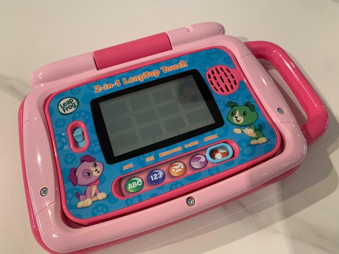 LeapFrog 2 In 1 LeapTop Touch Pink, Hobbies & Toys, Toys & Games on