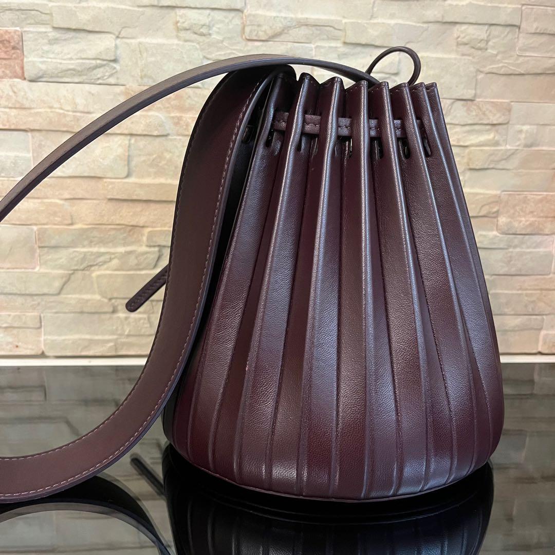 Mansur gavriel mini pleated bucket clearance