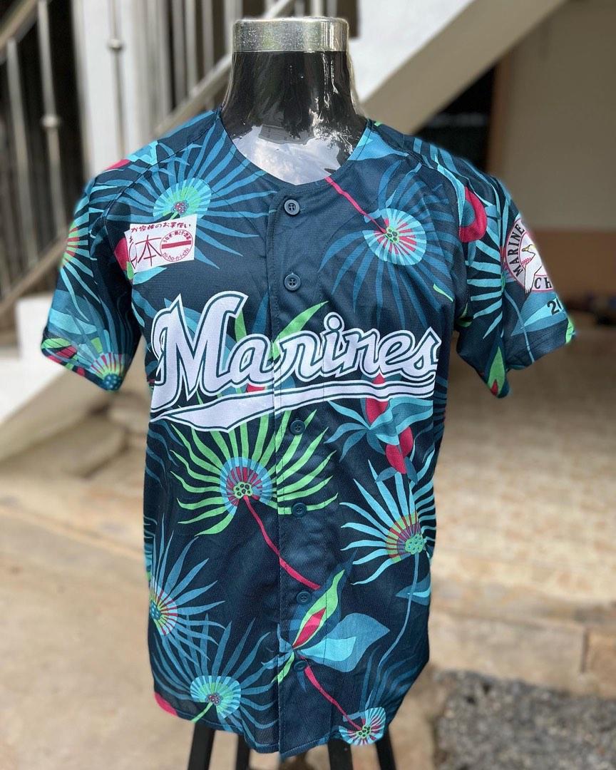 Floral online baseball jersey