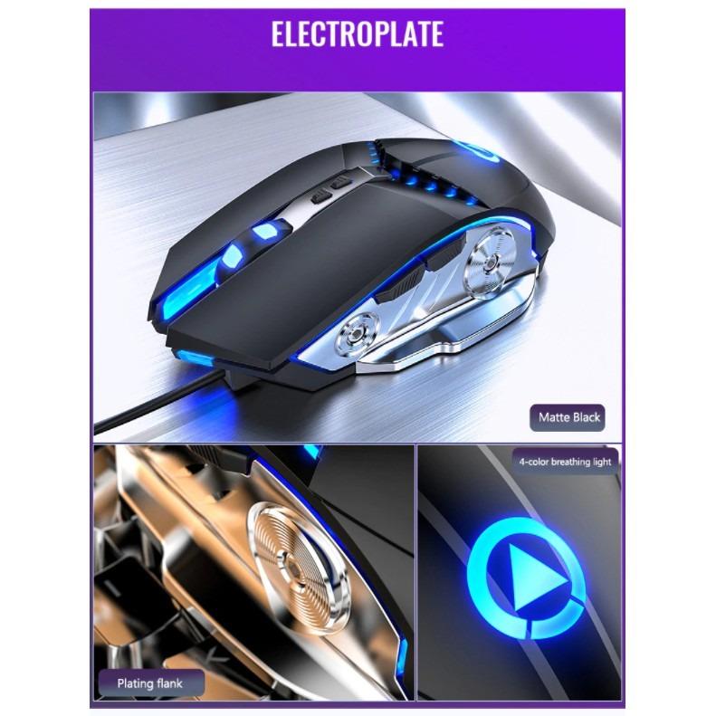 Membrane Gaming Keyboard Gaming Mouse Membrane Feeling RGB LED Backlit