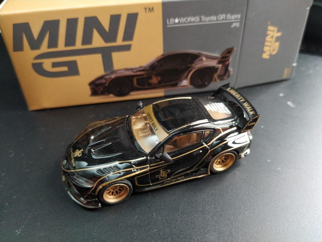 MINI GT LB★WORKS Toyota GR Supra JPS 325 Mini GT 1:64 LB WORKS Toyota GR Supra JPS (Black/Gold) #325