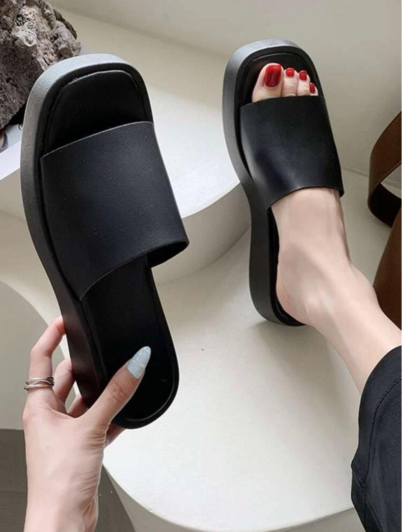 Wedge slide hotsell sandals