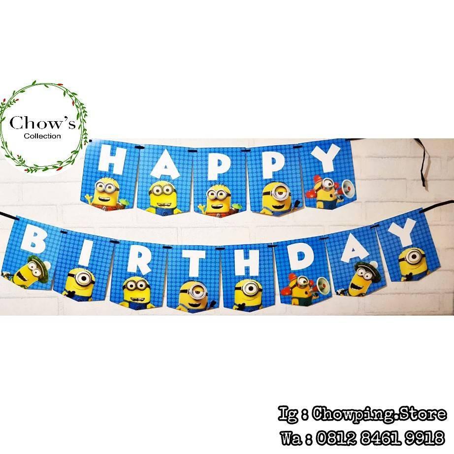 Minion happy birthday banner, Hobbies & Toys, Stationery & Craft ...