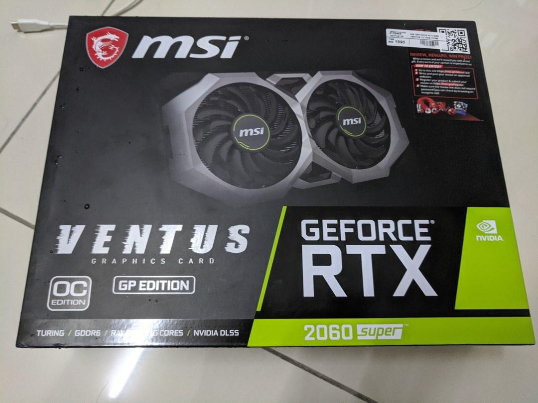 MSI RTX 2060 super Ventus, Computers & Tech, Parts & Accessories ...