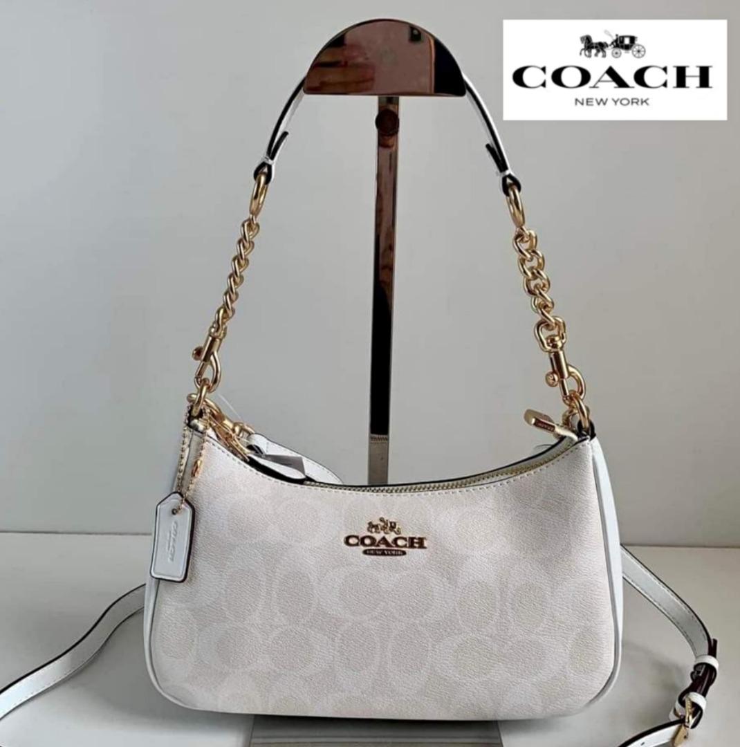 Coach White Shoulder Bags