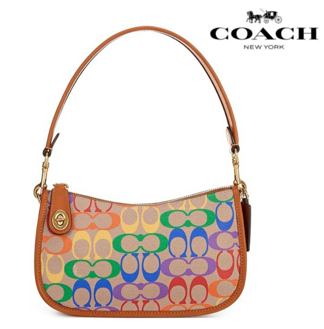 New Coach Original Rainbow Signature Logo Canvas Crossbody Bag For Women  Come With Complete Set Suitable for Gift, Women's Fashion, Bags & Wallets,  Cross-body Bags on Carousell