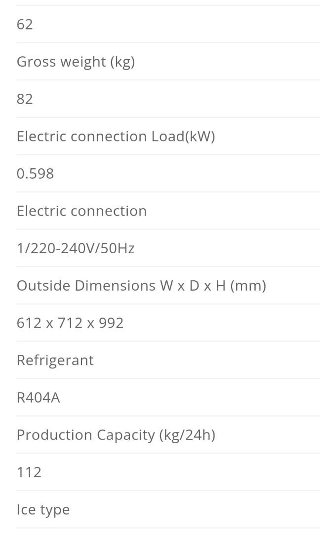 New Hoshizaki ice machine KM115B / hoshizaki ice maker, TV & Home