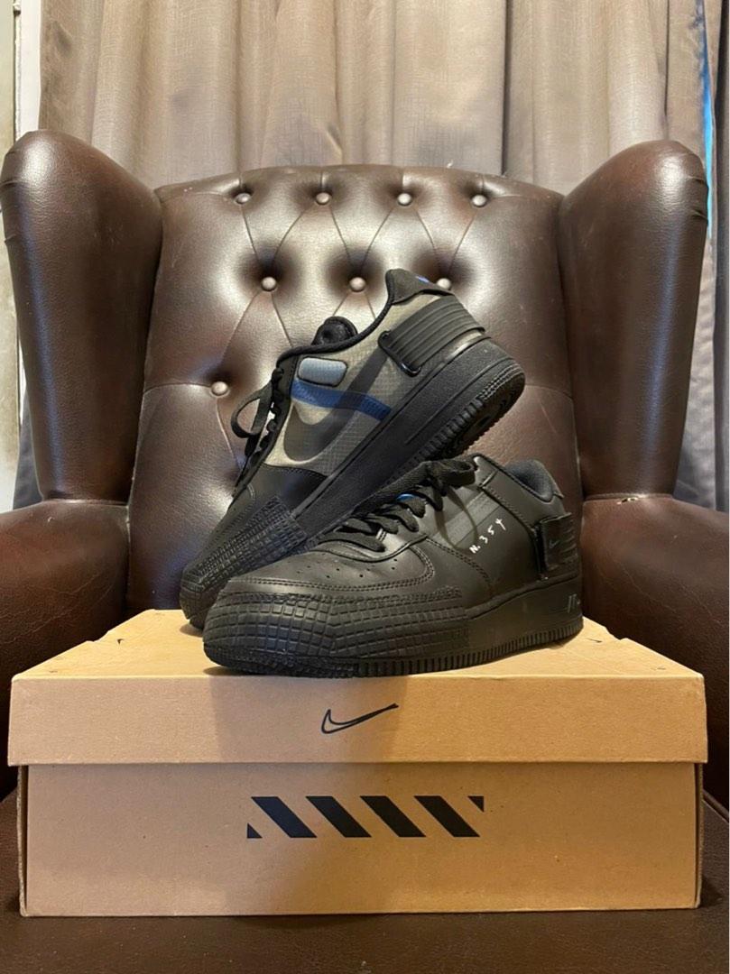 Nike air force 1 type black royal sales