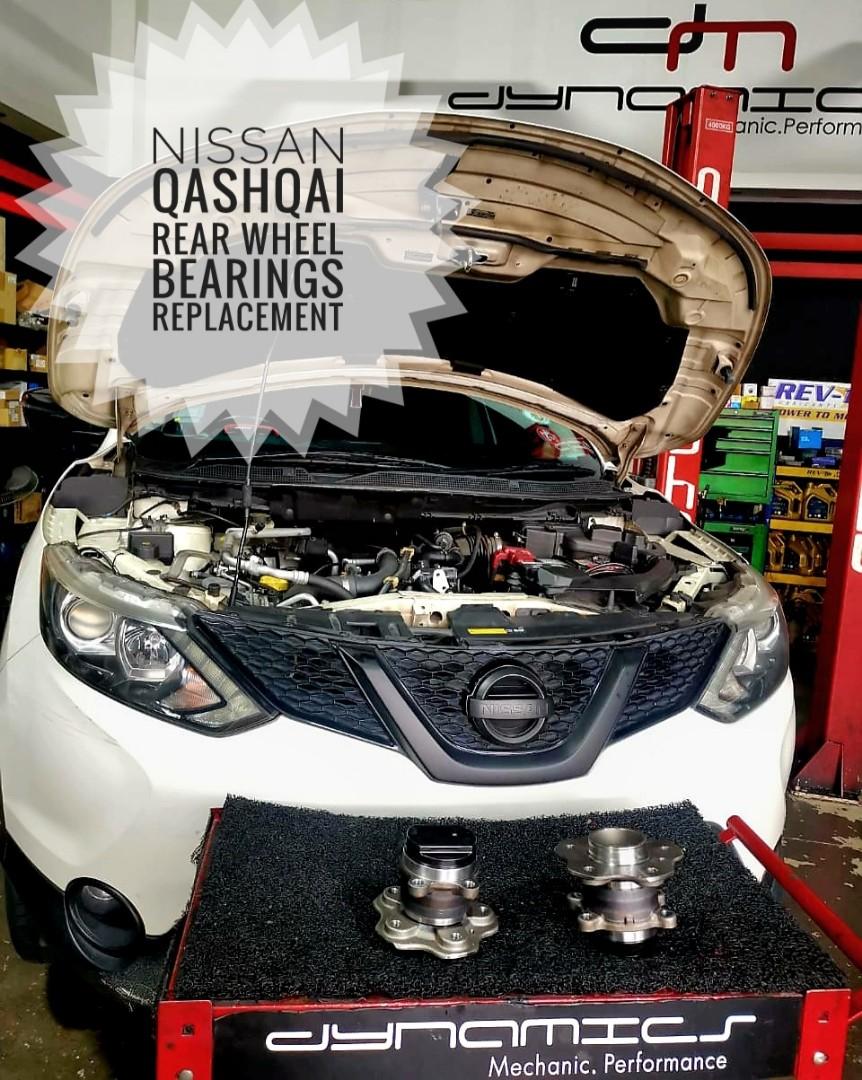 Nissan QashQai (J10/J11) Front/Rear Wheel Bearings Replacement, Car