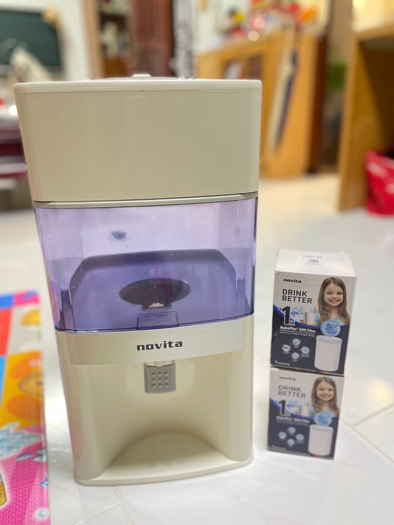Novita water purifier and dispensers with two new filters and filter