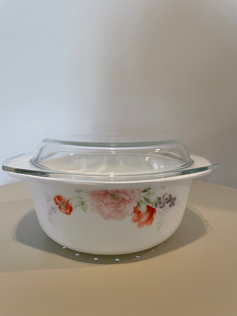 Opal Casserole with Glass Lid 2.5L, Furniture & Home Living