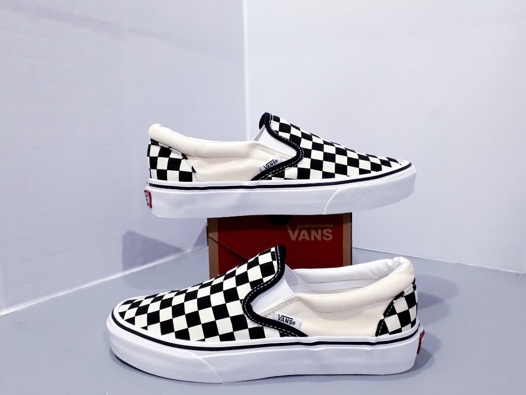 ORIGINAL 100 EVB Vans Slip On Classics Checkerboard BW X Wafle EVB BNIBWT Brand New In Box With Tag Authentic Guarantee