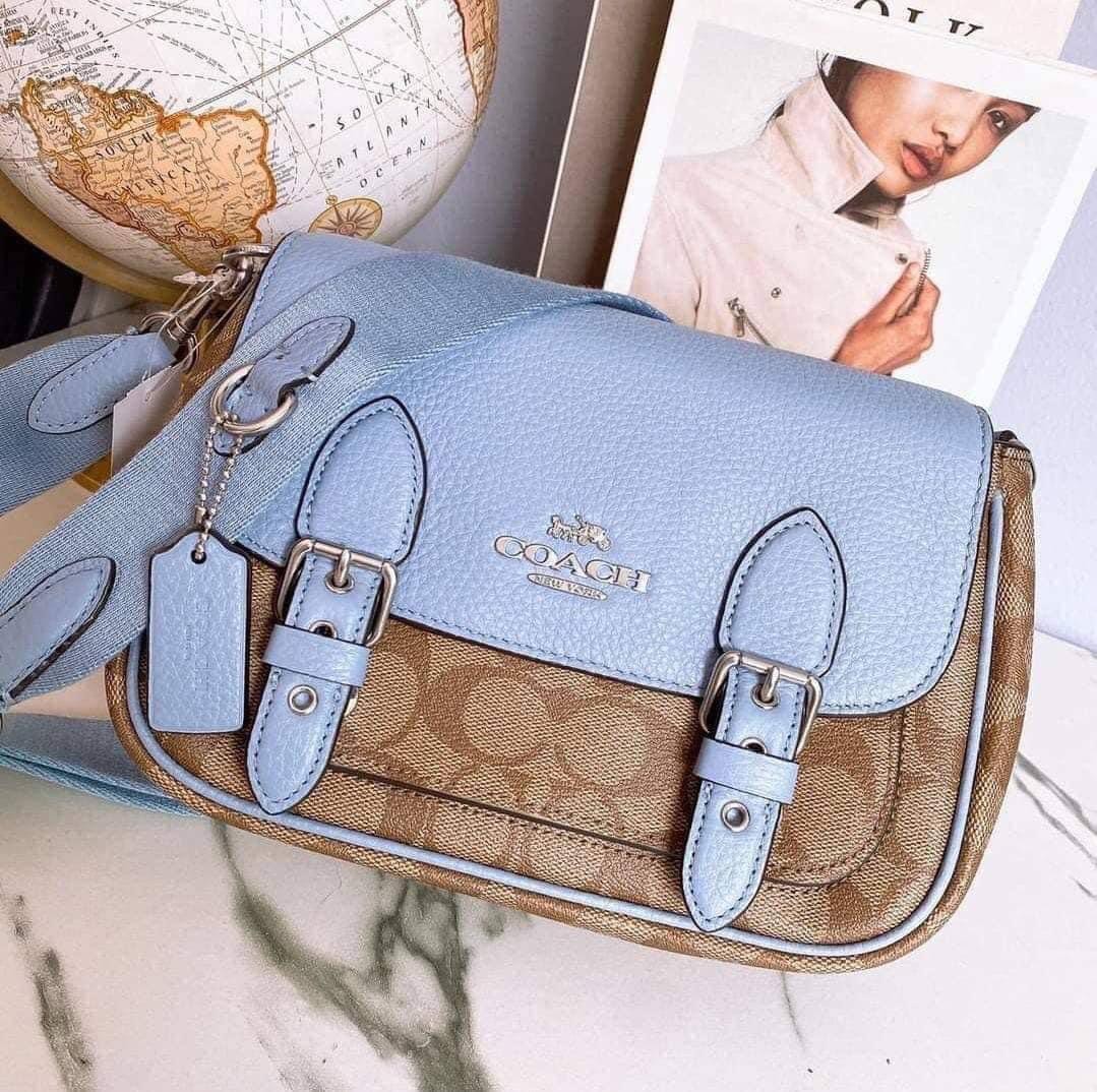 Original Coach Xbody Bag (Blue), Luxury, Bags & Wallets on Carousell