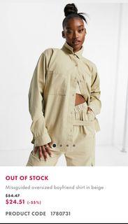 Oversized shirt