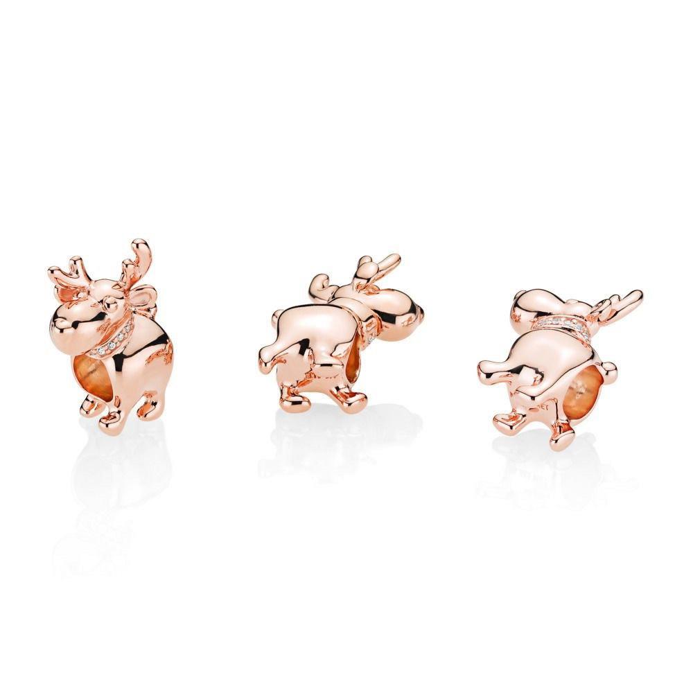 Pandora authentic Sales Rose Gold Happy Reindeer Charm Women s Fashion Jewelry Organisers Charms on Carousell