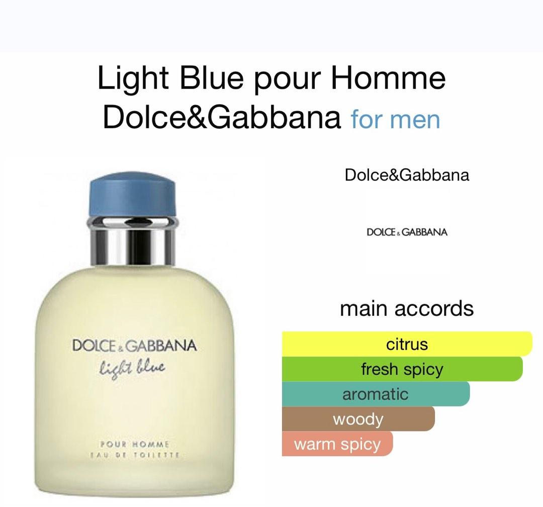 Parfum Pria Dolce Gabbana light blue pour homme edt original 100ml non box