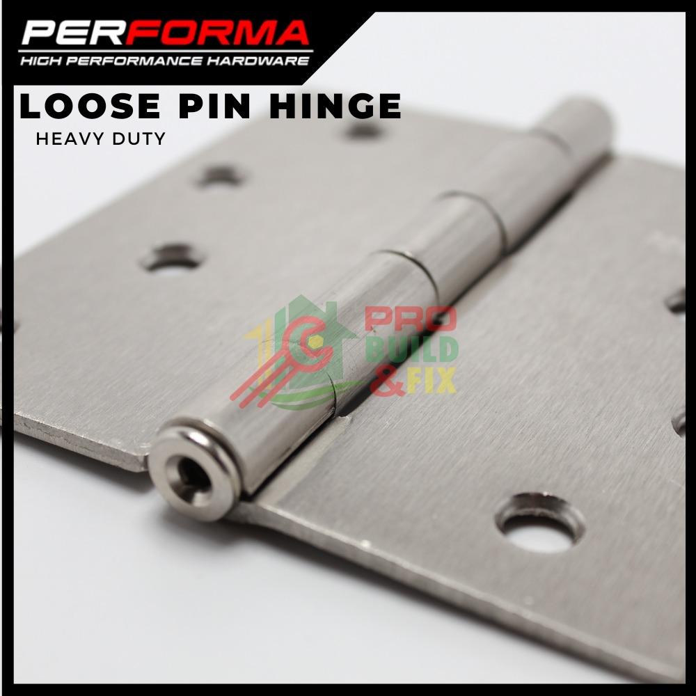 PERFORMA Heavy Duty Loose Pin Hinge (per pair) Solid Stainless Steel, Furniture & Home Living