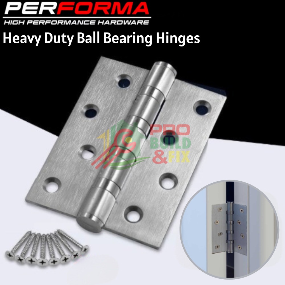PERFORMA Solid Stainless Steel Ball Bearing Door Hinge (per pair
