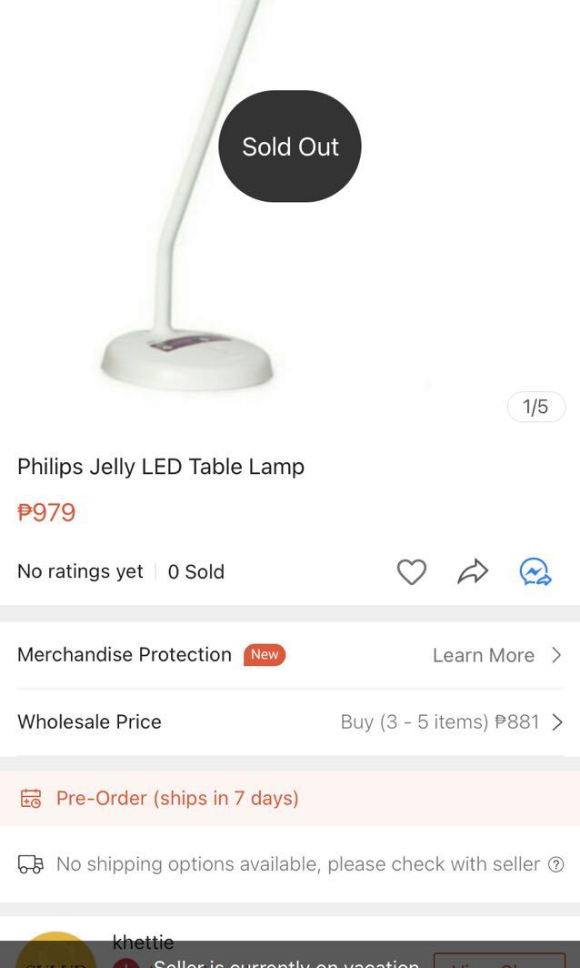 Philips jelly cheap table lamp
