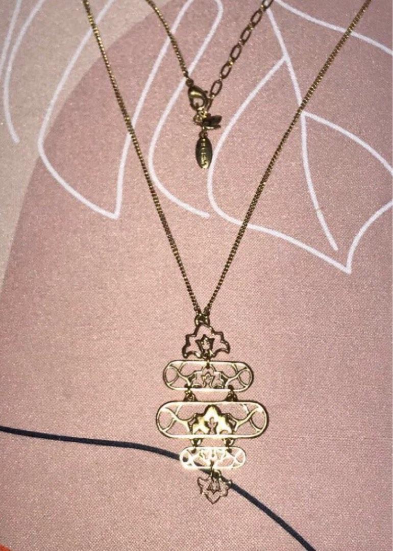 Pilgrim gold plated vintage Danish design necklace Women s